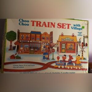 1992 Vintage Sesame Street Wind Up Train